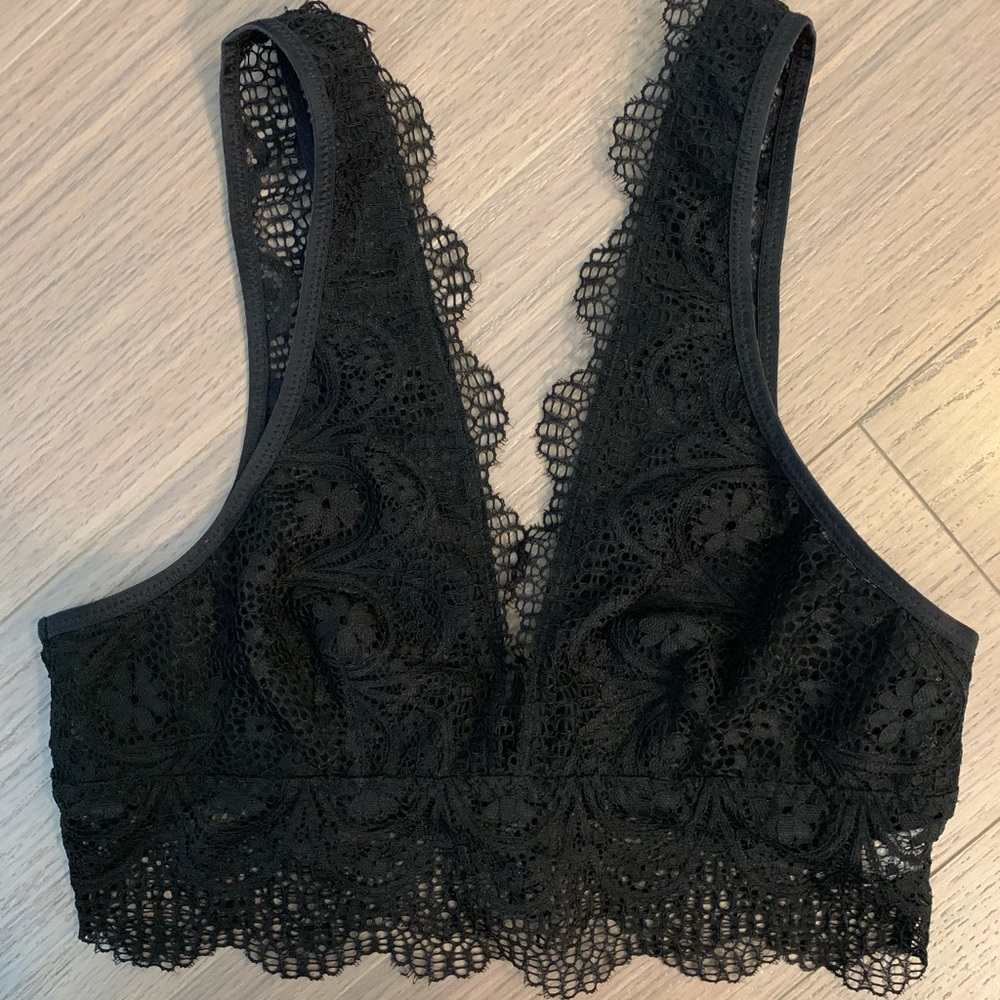 Lace V Neck Bralette